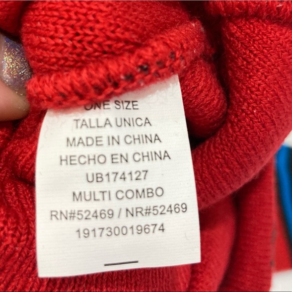 Just Believe Unicorn Santa Galaxy Aliens Stockinf Cap glove set - OS - lights up - Picture 11 of 11